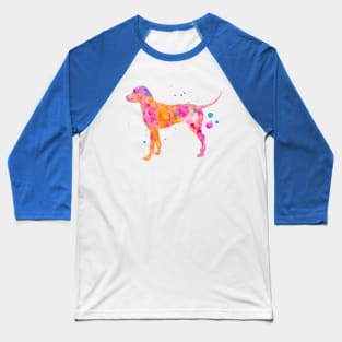 Dalmatian Watercolor Dog Painting Baseball T-Shirt